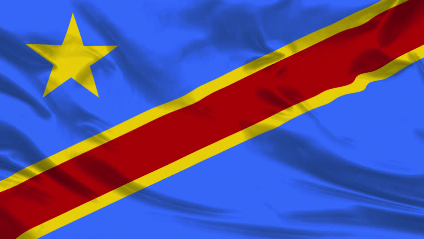 Congo Democratic Republic Flag Waving In Wind | Shutterstock HD Video #1111670667