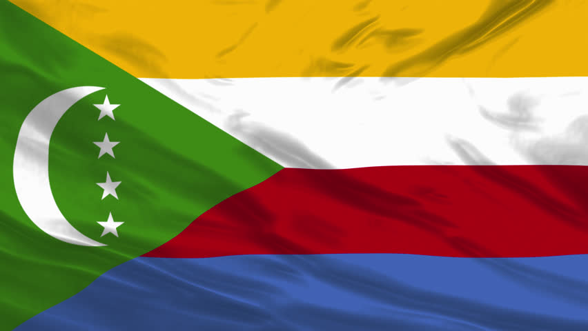 Comoros Flag Waving In Wind | Shutterstock HD Video #1111670669