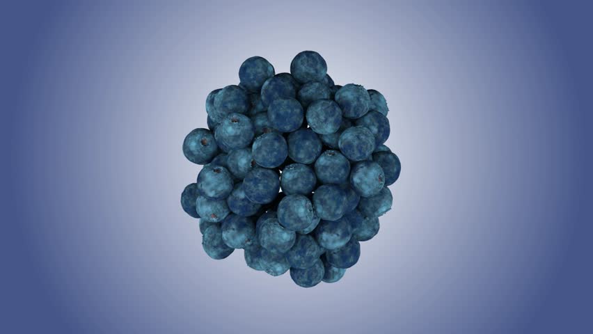 Shot of Blueberries  Juicy Flying Towards Camera | Shutterstock HD Video #1111670735
