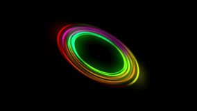 Colorful ring of rainbow streaks evolving and glowing as they spin. Expands on opening and runs for 00:10. Great for motion graphics and use as an overlay for corporate and artistic logos. - Powered by Shutterstock - Get 15% off with code: PIKWIZARD15