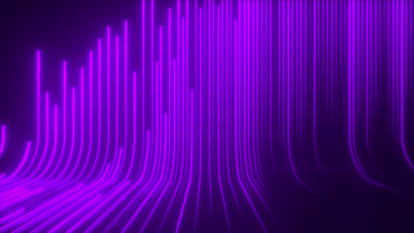 Abstract futuristic neon background, purple glowing lines, laser beams, light speed. Dynamic wave motion. 3d rendering digital animation 4K Looping seamless - Powered by Shutterstock - Get 15% off with code: PIKWIZARD15
