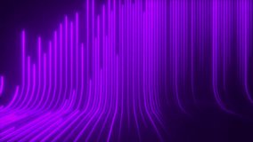 Abstract futuristic neon background, purple glowing lines, laser beams, light speed. Dynamic wave motion. 3d rendering digital animation 4K Looping seamless - Powered by Shutterstock - Get 15% off with code: PIKWIZARD15