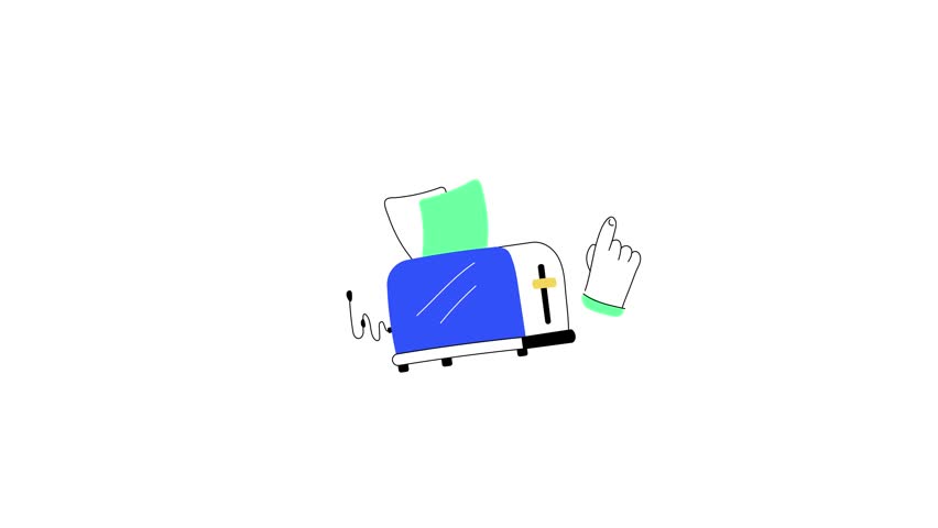Premium doodle illustration animation of burn file 