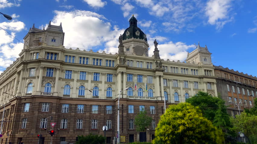 European buildings. Architecture. Facade. Building exterior. Brno, Czech Republic.