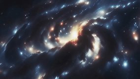 A great vortex of a mega galaxy in far space. High quality 4k footage - Powered by Shutterstock - Get 15% off with code: PIKWIZARD15