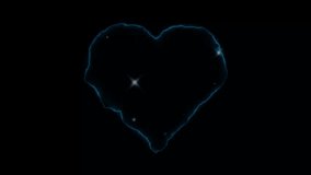 Hart overly video effect Black background screen overlay hearts lights frame pink, blue, red shiny hart overly effects 