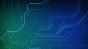 Animated circuit board. Digital technology background. Central computer processor CPU concept. Motherboard digital chip. PCB with free copy space for text or logo. Development 3D abstract backdrop - Powered by Shutterstock - Get 15% off with code: PIKWIZARD15