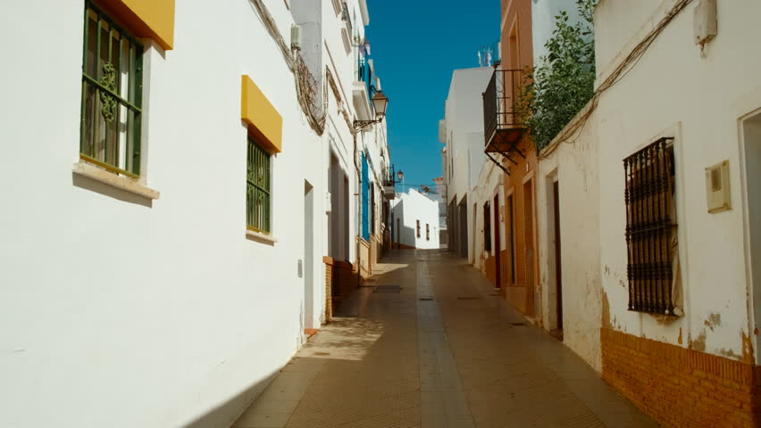Traditional whitewashed Andalusian streets in Ayamonte, Huelva, Andalucia, Spain, a picturesque blend of charm and history
 Royalty-Free Stock Footage #1111745733