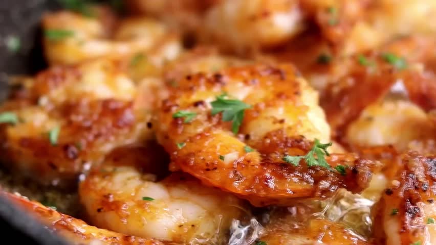 Garlic Shrimp Food - Garlic Butter Shrimp (Buttered Shrimp) Dish - Butter Garlic Prawns, Butter Garlic Prawns with Pepper