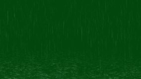 Rain Real High Quality green screen, Abstract technology, science, engineering artificial intelligence, Seamless loop 4k video, 3D Animation, Ultra High Definition, 4k video