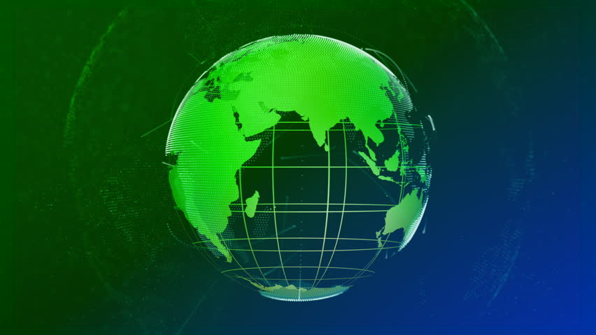 Green Energy planet news background neon colorful environment circle line particle animation broadcast footage | Shutterstock HD Video #1111750093