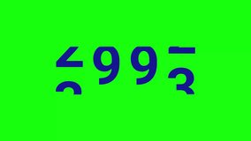 Happy new year 2024 number count motion graphics on green screen chroma key. Simply slide up and slide down random numbers. Navy color on green screen. 2024 Happy New Year celebration concept - Powered by Shutterstock - Get 15% off with code: PIKWIZARD15