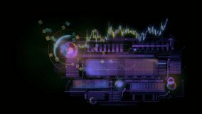 Stock exchange infographics in a virtual interface - Powered by Shutterstock - Get 15% off with code: PIKWIZARD15