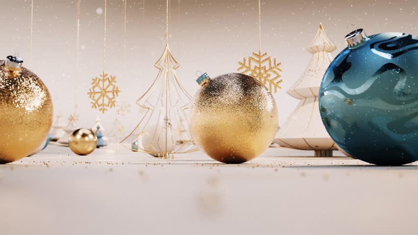 Sparkly New Years Eve Christmas Intro with Copy Space. Happy New Year 2024 Golden Motion Effects Animation. Royalty-Free Stock Footage #1111763143