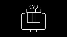 icon. a computer. Internet. gift. box. - Powered by Shutterstock - Get 15% off with code: PIKWIZARD15