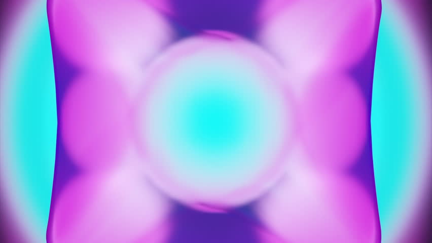 Abstract blue rotating spheres inside transparent membrane. Design. Neon chaotically floating glowing balls. | Shutterstock HD Video #1111801399