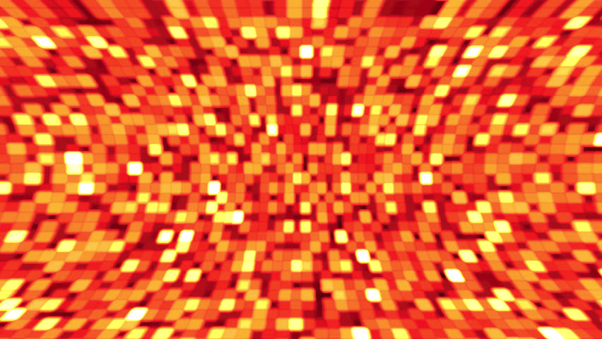 Orange and red turning grid background with flashing yellow dots like a kaleidoscope. | Shutterstock HD Video #1111801907