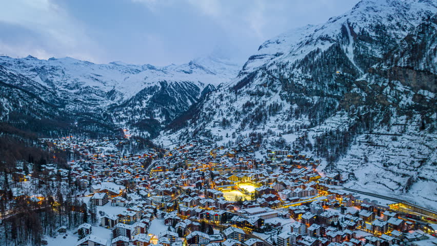 Matterhorn and Swiss Alps, Zermatt, Switzerland.