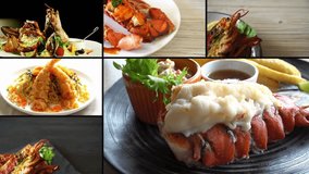 Lobster montage collage tiling videos
