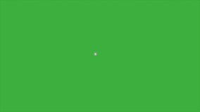 Animated video loop of a moving heart split in two on a green screen background