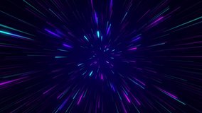 Abstract tunnel of a multicolor spectrum background. Bright rays of neon light and colorful glowing lines moving speed through the dark. 3d render - Powered by Shutterstock - Get 15% off with code: PIKWIZARD15