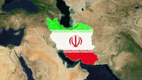 Discovering the Diverse Landscapes of Iran: Detailed Map Stock Footage - Powered by Shutterstock - Get 15% off with code: PIKWIZARD15