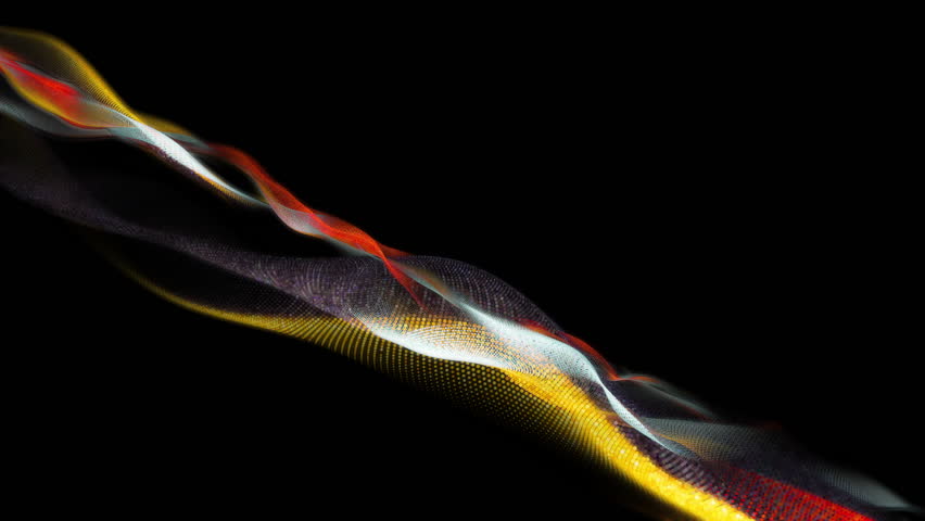 Abstract loop mesh glow colorful digital particles wave flow for futuristic hi tech technology background,Motion of digital data flow.big data background concept. Cyber or technology background | Shutterstock HD Video #1111813533