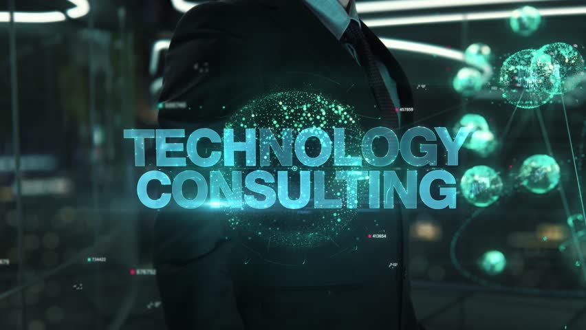 Technology consulting- businessman working with virtual reality at office. | Shutterstock HD Video #1111820869