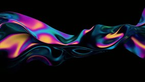 Abstract 3d design, colorful background, 4k seamless looped video