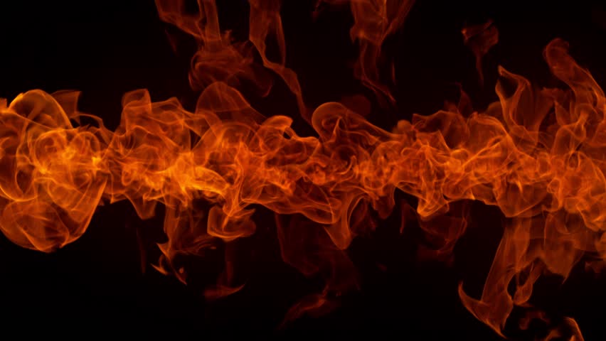Super slow motion of fire flames isolated on black background. Filmed on high speed cinema camera at 1000 fps | Shutterstock HD Video #1111845329