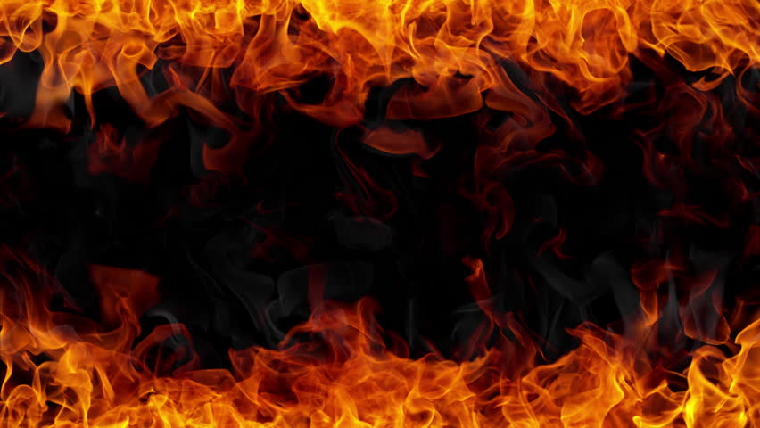 Super slow motion of fire flames isolated on black background. Filmed on high speed cinema camera at 1000 fps | Shutterstock HD Video #1111845341