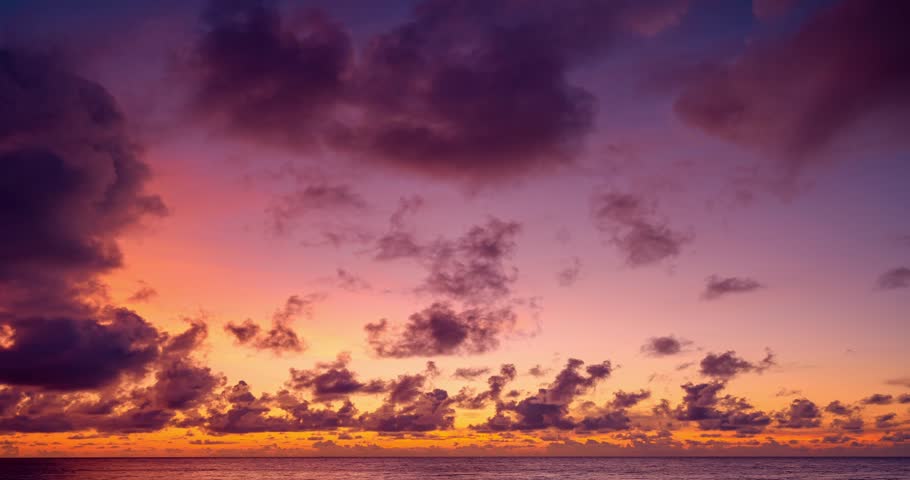 Beautiful 4K Time lapse of Majestic sunrise or sunset clouds sky over sea landscape,Amazing colorful light of nature cloudscape dramatic sky background | Shutterstock HD Video #1111849815