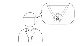 animated sketch of a man and a medallion necklace - Powered by Shutterstock - Get 15% off with code: PIKWIZARD15