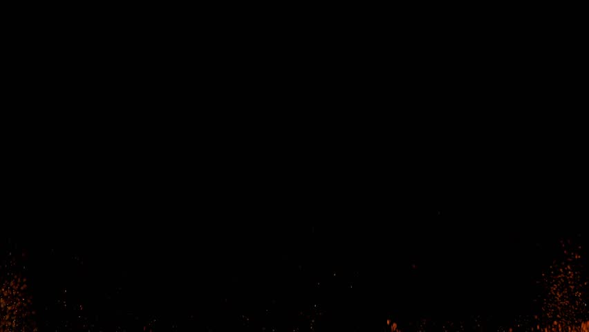 Super Slow Motion Shot of Dried Red Pepper Powder Explosion Isolated on Black Background at 1000fps.