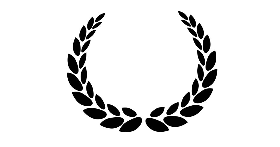 Black Award wreath animation on black background,black laurel wreath animation	 | Shutterstock HD Video #1111866671