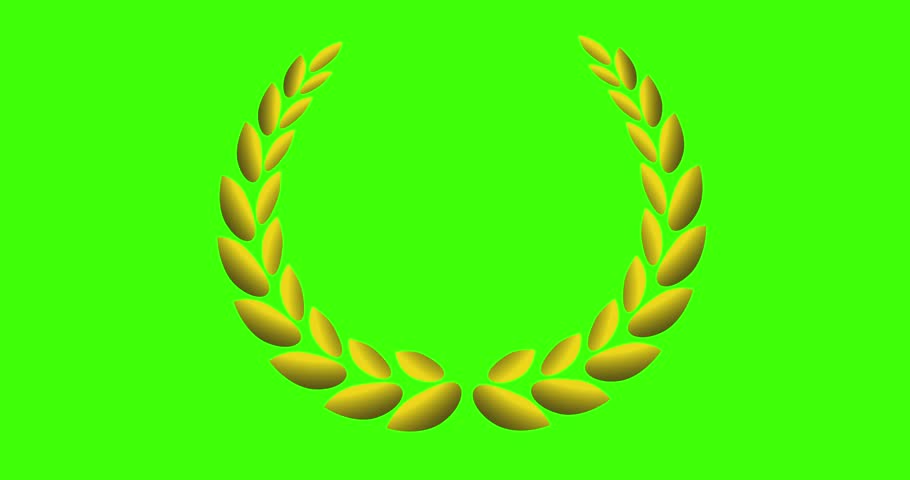 4k golden Award wreath animation on green screen,golden laurel wreath animation	 | Shutterstock HD Video #1111866693