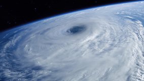 
Aerial view of Hurricane Moving over Earth. Cyclone Satellite View From Outer space. Elements of this image furnished by NASA. - Powered by Shutterstock - Get 15% off with code: PIKWIZARD15
