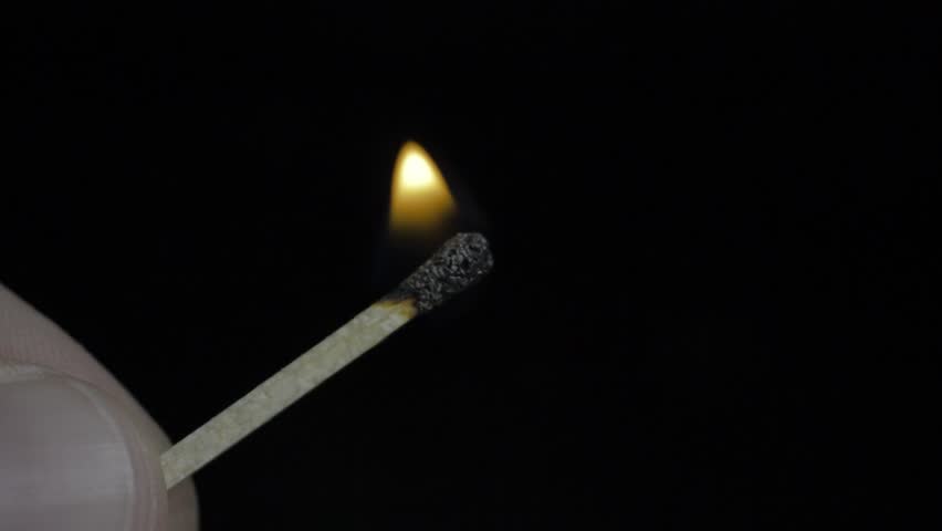 Macro View of Lighting a Match. A detailed perspective capturing the ignition of a match from a box of matches.
 | Shutterstock HD Video #1111886823