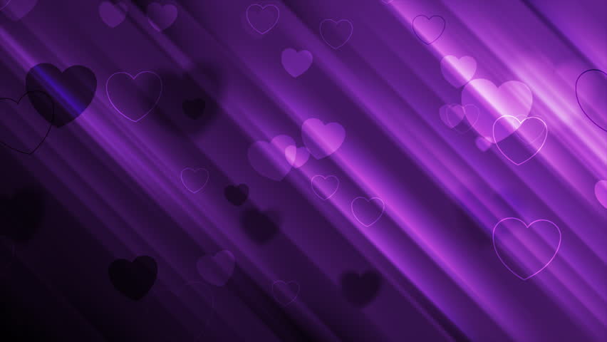 Violet smooth stripes and hearts abstract St Valentines Day background. Seamless looping motion design. Video animation Ultra HD 4K 3840x2160 | Shutterstock HD Video #1111887779