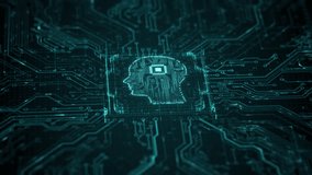 AI artificial intelligence and data mining. Chat GPT deep learning. Computer chip technology. Futuristic cyber innovation automation and autonomous brain. Chat text generative AI. Neural network 3D - Powered by Shutterstock - Get 15% off with code: PIKWIZARD15