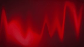 Animation of new collection text in white over glowing defocused red wave on black background. Retail, sale, fashion, online shopping, digital interface and communication digitally generated video.