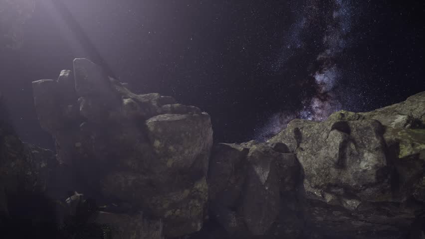 4K Astrophotography star trails over sandstone canyon walls. Elements of this image furnished by NASA | Shutterstock HD Video #1111911017