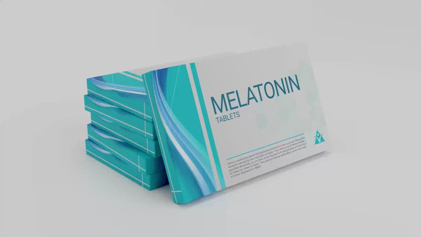 MELATONIN tablets in medicine box