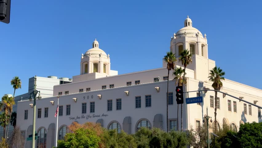 United States Post Office Terminal in Los Angeles - travel photography | Shutterstock HD Video #1111913059