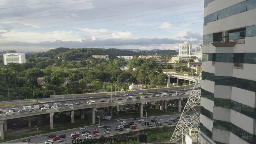 Busy streets in Kuala Lumpur after work, Malaysia
