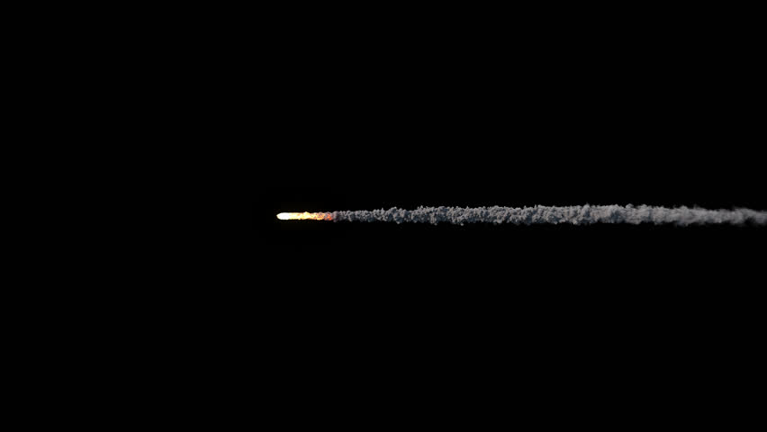 Several meteorite trails of fire and smoke (3D) Animation of a meteor shower isolated on black, effect background footage, motion graphics, overlay 4K drag-and-drop editing software blending mode | Shutterstock HD Video #1111924603
