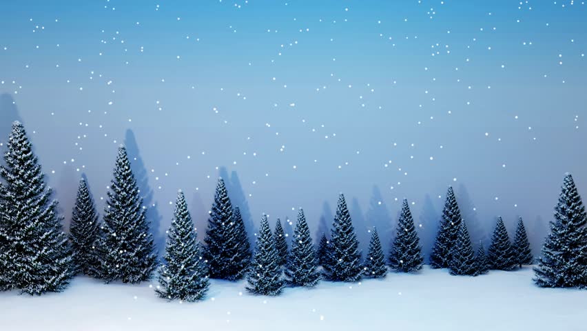 Winter landscape with fir trees and flying snow - Powered by Shutterstock - Get 15% off with code: PIKWIZARD15