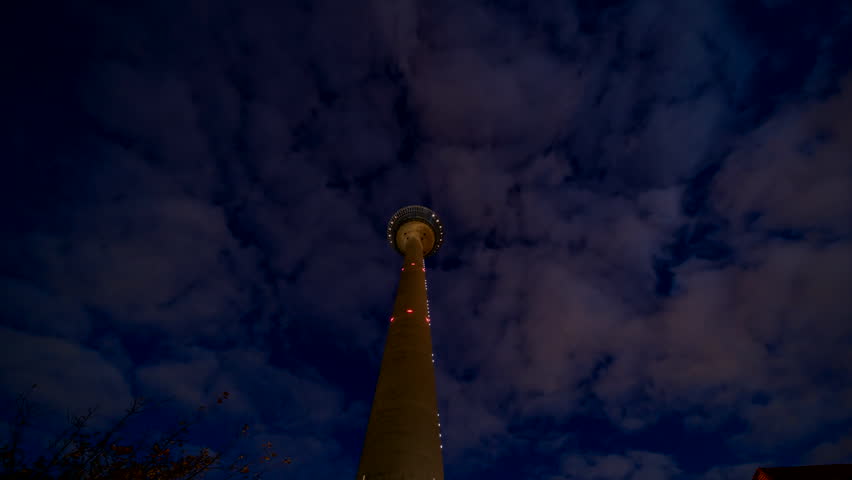 Time Lapse: Dusseldorf at night, Germany | Shutterstock HD Video #1111925861