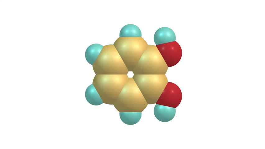 Catechol molecule rotating video Full HD | Shutterstock HD Video #1111927259