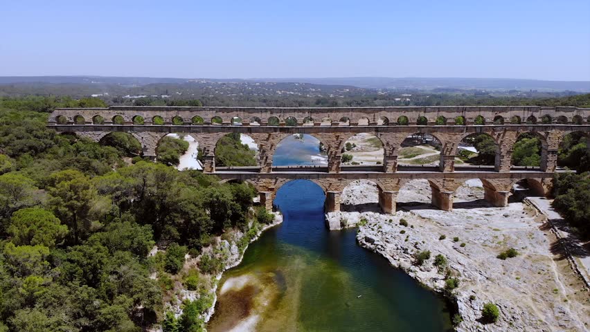 Pont du Gard . France. Drone